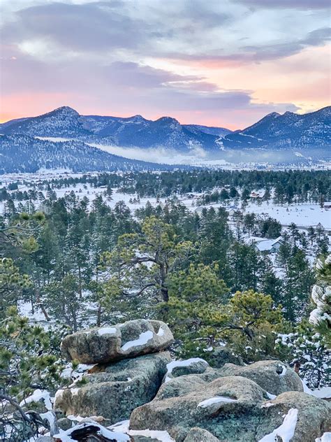 Winter Trail Running - Castle Mountain Lodge - Estes Park, CO