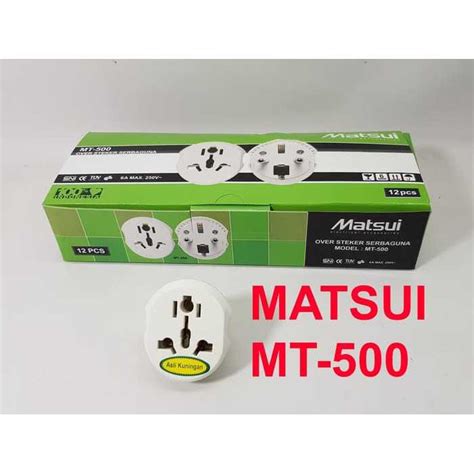 Jual STEKER UNIVERSAL Merk MATSUI MT 500 ADAPTOR Wanpro