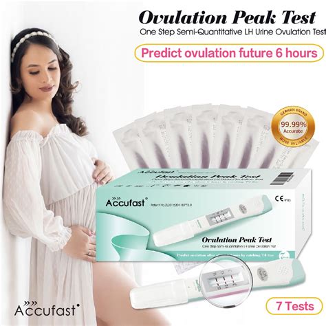 7pcs Accufast Lh Ovulation Test Kit Accurately Predict 6 Hours Later