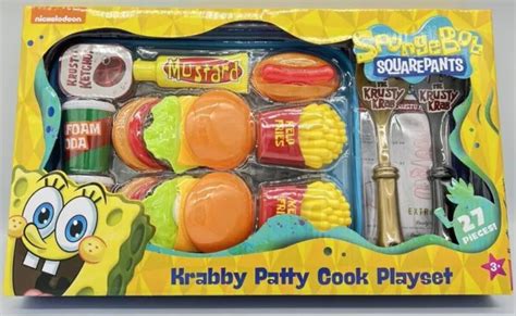 Nickelodeon Spongebob Squarepants Krusty Krab Krabby Patty Pretend Cook