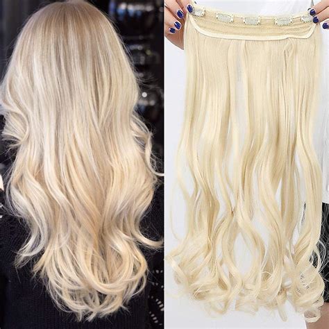 Tess Haarteil Clip In Extensions Wie Echthaar Blond Haarverl Ngerung