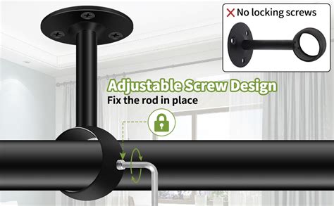 Amazon Bsaocrt Ceiling Curtain Rod Bracket Heavy Duty Curtain Rod