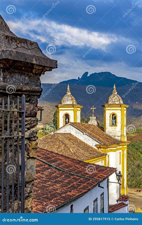 Historic Baroque Church In The City Of Ouro Preto Stock Image Image