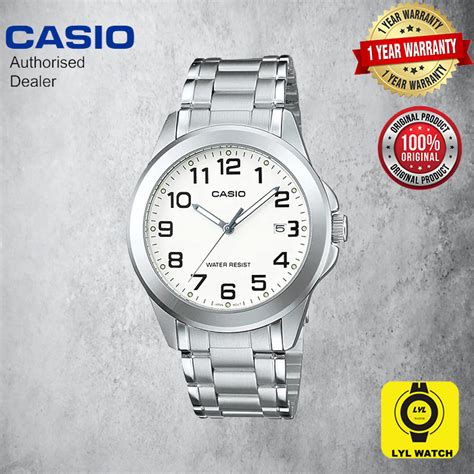 CASIO MENS ANALOG WATCH MTP 1215A 7B2 STAINLESS STEEL STRAP DATE