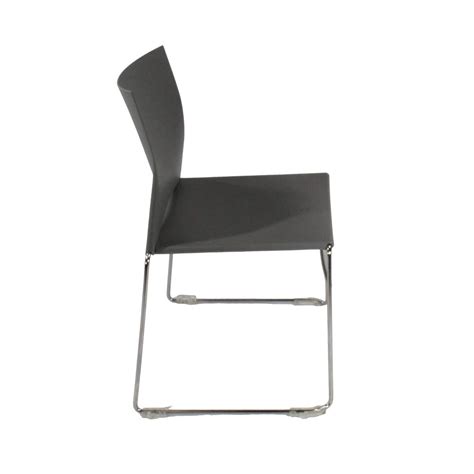 Herman Miller Pronta Stacking Chair In Grey Refurbished The Office