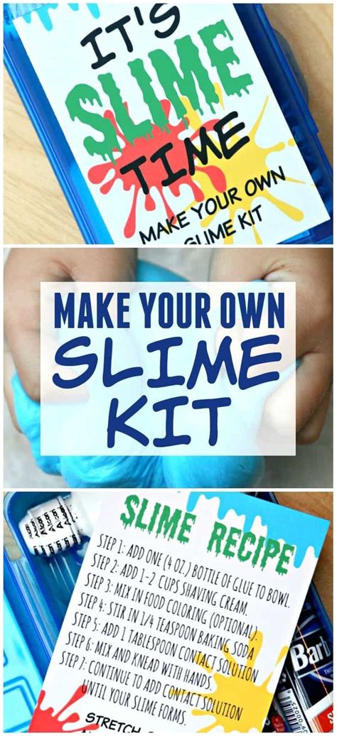 DIY Slime Kit - Make your own slime kit in 5 minutes | Slime birthday ...