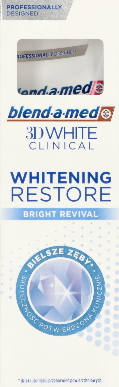 Blend A Med 3d White Clinical Pasta Do Zębów Bright Revival 75 Ml Drogeria Rossmannpl