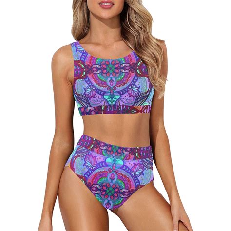 Floralie Crop Top Bikini Set Model S Id D