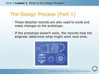 Unit The Engineering Process Lesson What Is The Design Process