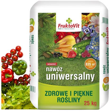 Nawóz uniwersalny granulowany FruktoVit Plus ogrodniczy DO OGRODU 25 kg