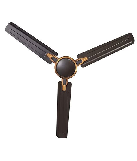 Smoke Brown Usha Racer Chrome Ceiling Fan Sweep Size Mm Power