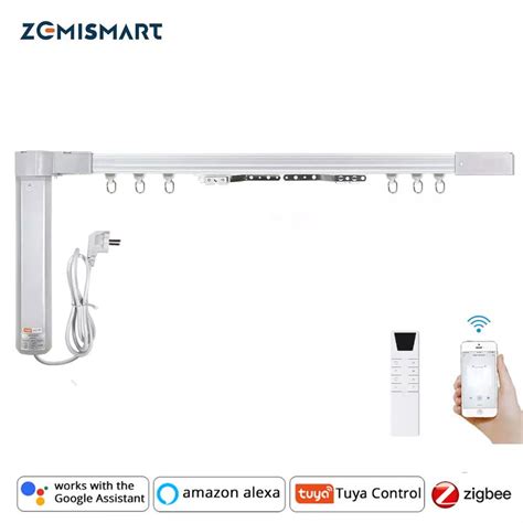 Zemismart Zigbee Electric Curtain Track Work With Tuya Zigbee Hub