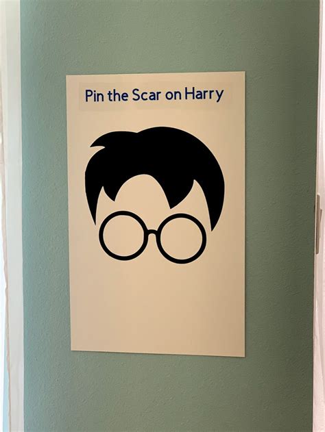 Harry Potter Party Game Pin The Scar On Harry Etsy