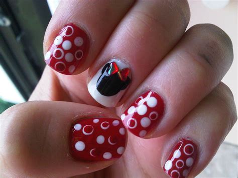 Minnie Nails 31 Day Nail Challenge Day 1 Red Nails Aydi şeker Flickr