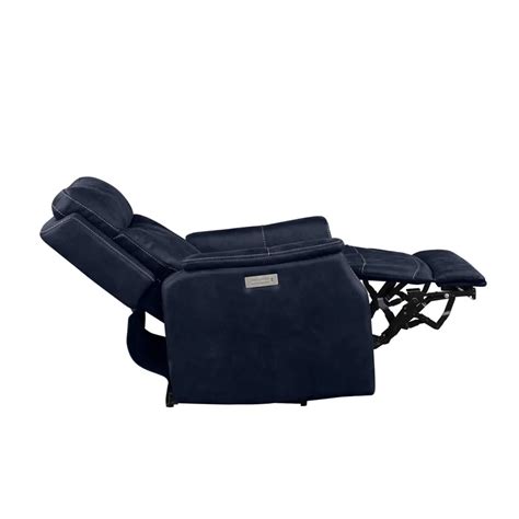 Valencia Dual Power Leatherette Recliner Ocean Blue Va Ro By Steve