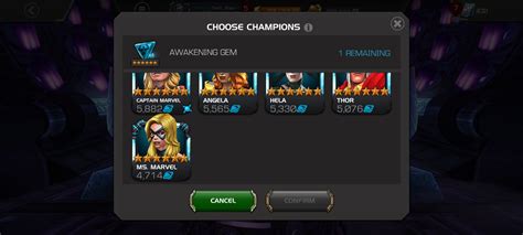 Best Cosmic Champ To Use 6 Cosmic Awakening Gem On From Mine 6 Cosmic Rosters — Marvel