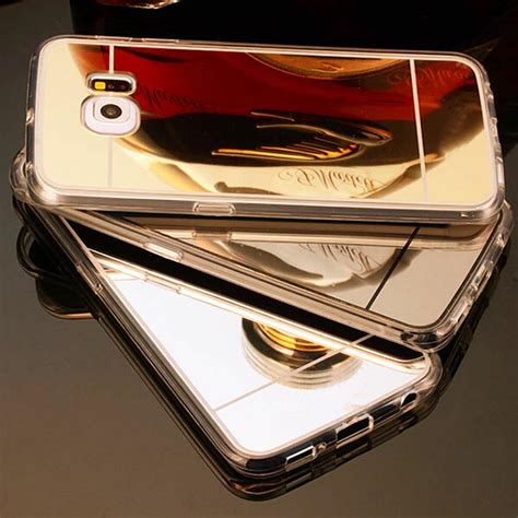 Ultra Thin Soft Silicone Tpu Mirrors Case Cover For Samsung Galaxy