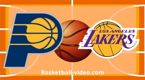 Indiana Pacers Vs Los Angeles Lakers Dec Nba Full Game Replay