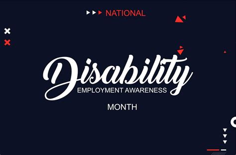 National Disability Employment Awareness Month 25787979 Vector Art