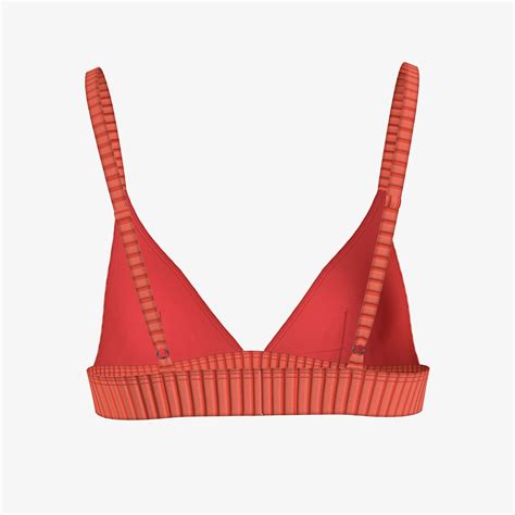 Calvin Klein Triangle F Xed Rp Kad N Turuncu Bikini St Kadin Mayo