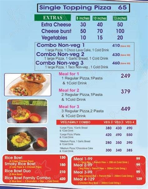 Menu At Popeye S Pizza Lucknow G 14