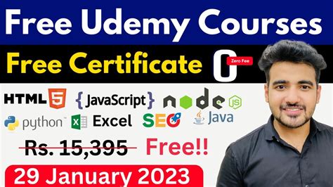 Udemy Free Courses With Free Certificate In 2023 Limited Udemy