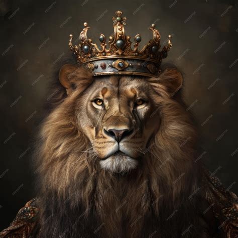 premium photo  lion   crown