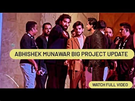 Munawar faruqui और Abhishek kumar क Big project पर आई बड update