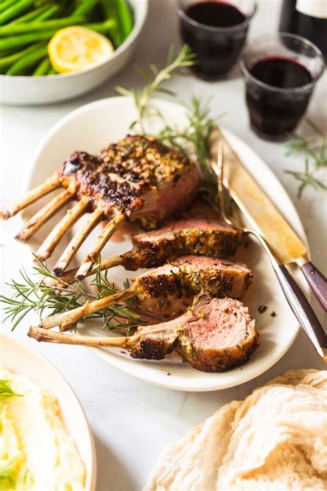 Mustard And Herb Crusted Rack Of Lamb Lena S Kitchen