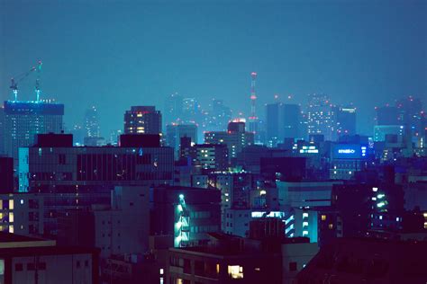 Fondos de pantalla ciudad lluvia Japón horizonte noche japonés