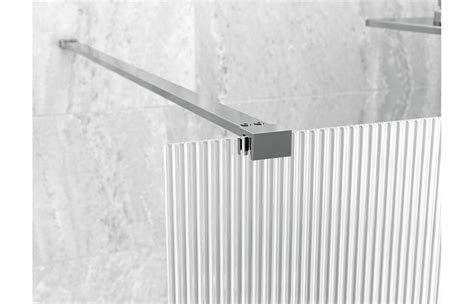 Purity Collection Icona 1000mm Fluted Wetroom Panel Support Bar