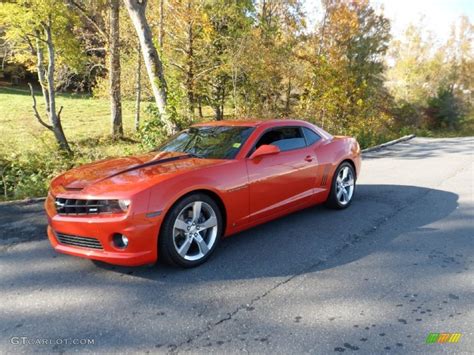 2010 Inferno Orange Metallic Chevrolet Camaro Ss Coupe 55283644 Photo