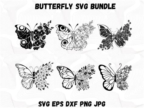 Butterfly Svg Butterfly Svg Bundle Layered Butterfly Bundle Cricut