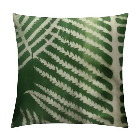 Nawypu Tropical Palm Leaves Throw Lumbar Pillow Covers Summer Green