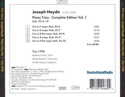 Trio Haydn Complete Piano Trios Vol New Cd Ebay