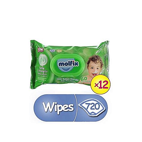 Molfix Baby Wipes 60 Counts(x12) (1 Carton) – Main Market Online