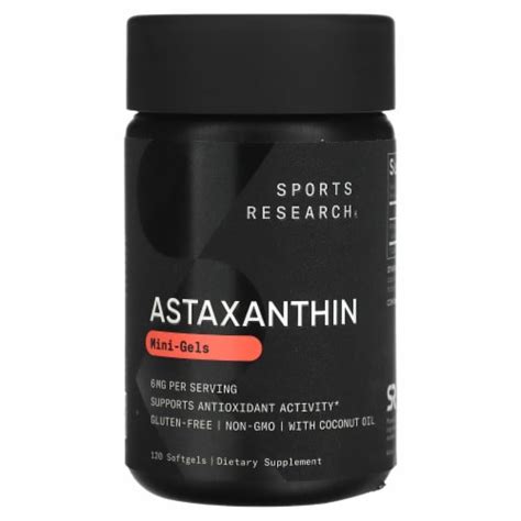 Sports Research Astaxanthin 6mg 120 Softgels 6 Mg 120 Count Frys