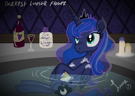 Safe Artist Darkest Lunar Flower Princess Luna G