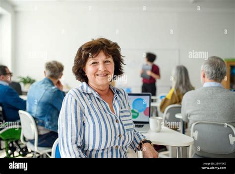 Portrait Of Senior Attending Computer And Technology Education Class