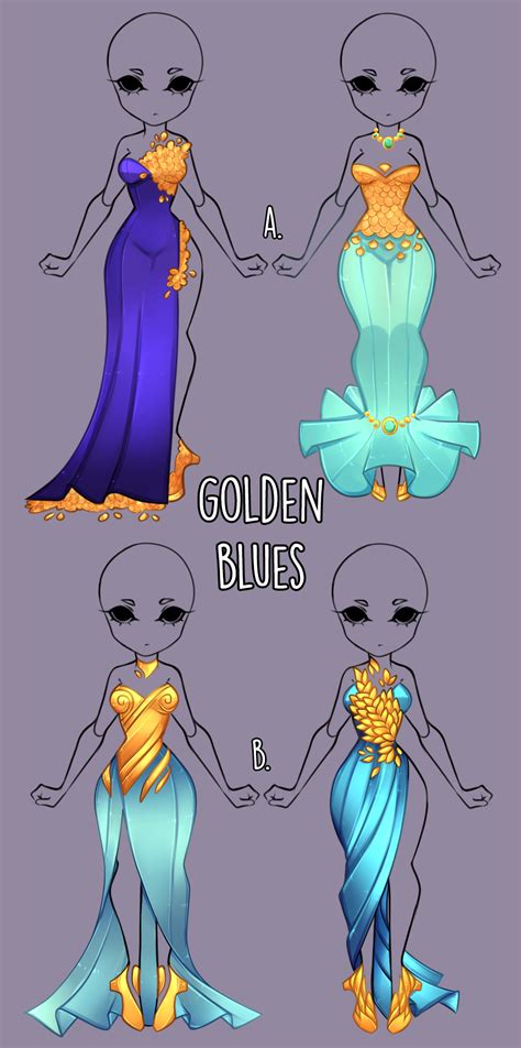 Golden Blues Outfit Adopt [open] By Miss Trinity On Deviantart