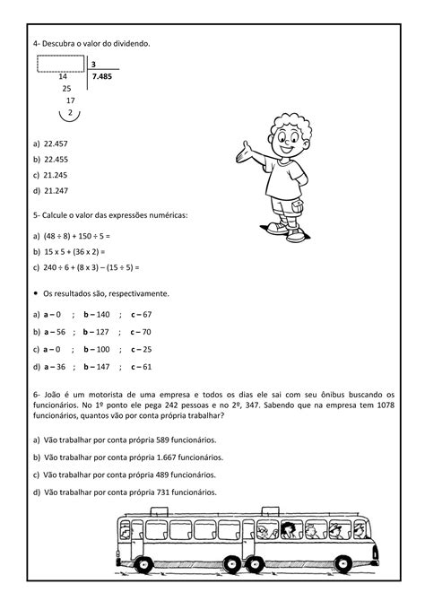 Atividades De Reforço 4 Ano Matematica - ATIVIDADES DE REFORÇO 4 ANO MATEMÁTICA.