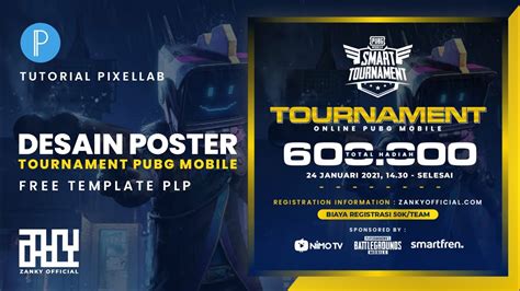 Desain Poster Turnamen Pubg Pixellab Free Plp Pixellab Youtube