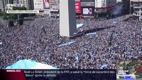 Les Argentins exultent après la victoire de Lionel Messi et ses