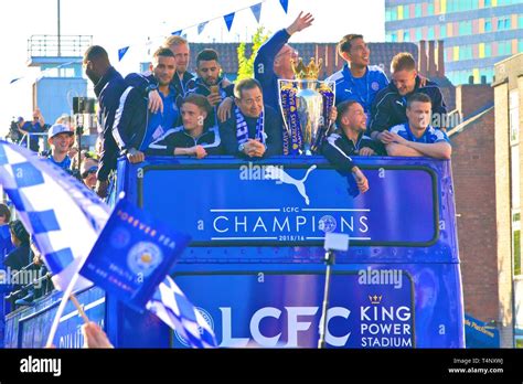 Leicester City Premier League Winners 2016 Celebrating in Leicester ...