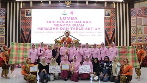 Pengurus Yayasan Kemala Bhayangkari Cabang Sidrap Raih Sejumlah Juara