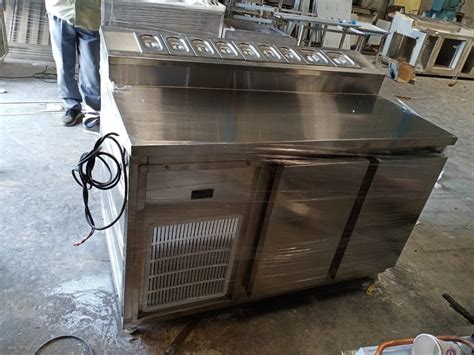 Rectangular Stainless Steel Pizza Make Line For Commercial Use At Rs