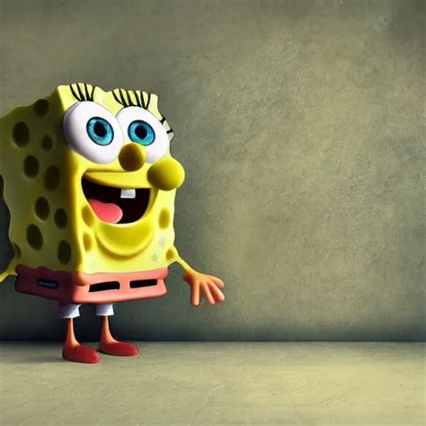 Creepy Realistic Photo Of Spongebob K Stable Diffusion Openart