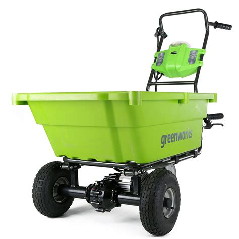 Greenworks 40v Self Propelled Wheelbarrow Garden Cart The Green Head