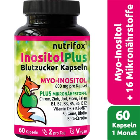 Inositol Plus Blutzucker Kapseln Nutrifox