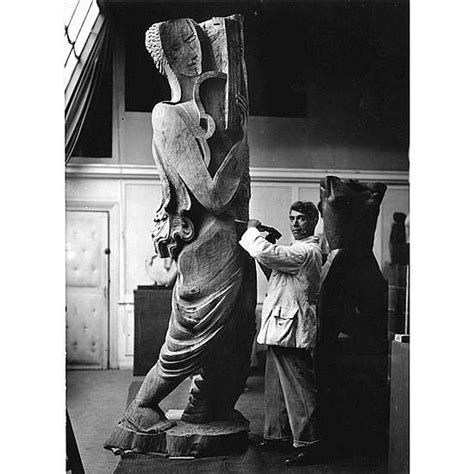 Marc VAUX 1895 1971 Ossip Zadkine Dans Son Atelier De La R